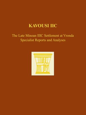 cover image of Kavousi IIC